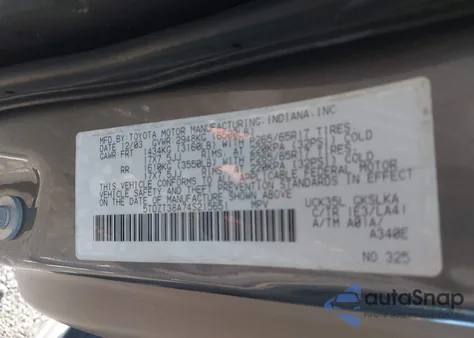 2004 Toyota Sequoia Limited V8 from USA, damaged, VIN 5TDZT38A74S215651